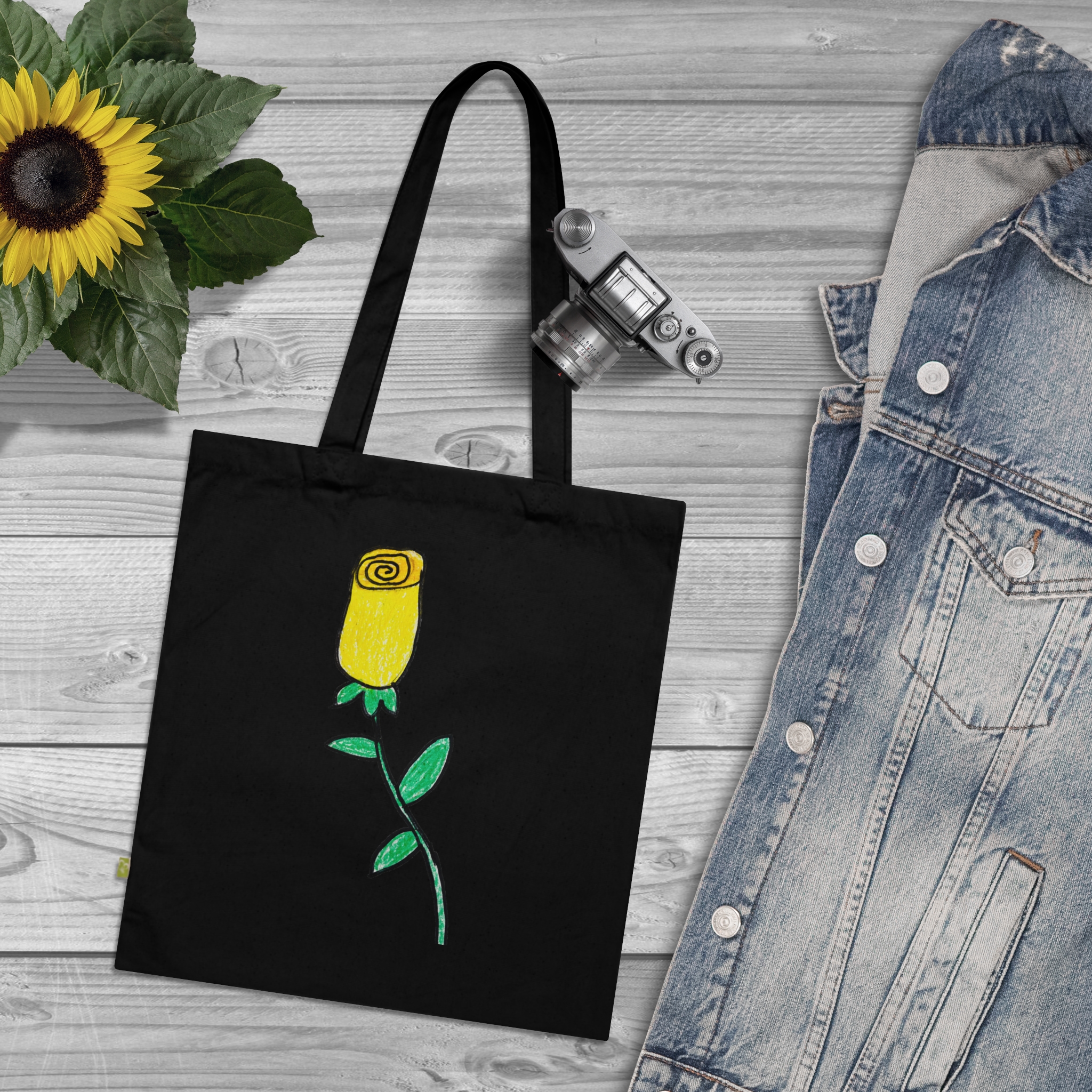 Why fit in when you were born to stand out - Organic Cotton Tote Bag - Image 4