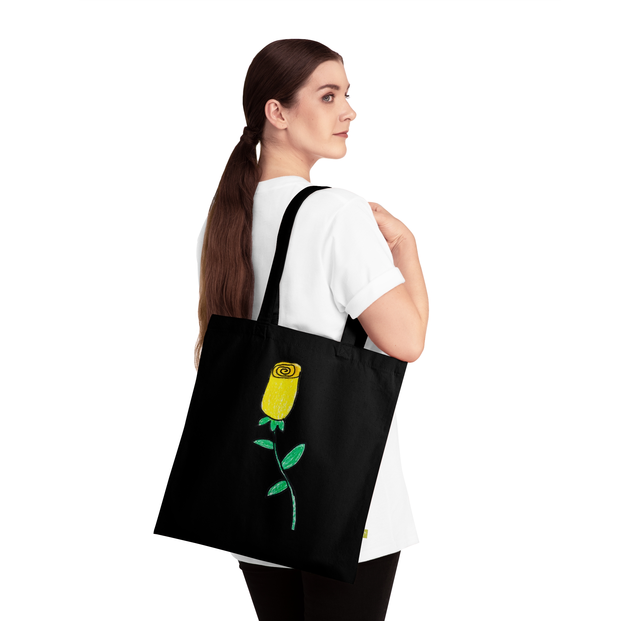 Why fit in when you were born to stand out - Organic Cotton Tote Bag - Image 3