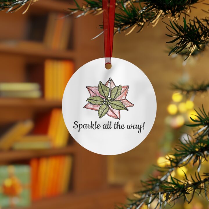 Sparkle all the way - Metal Ornament - Image 4