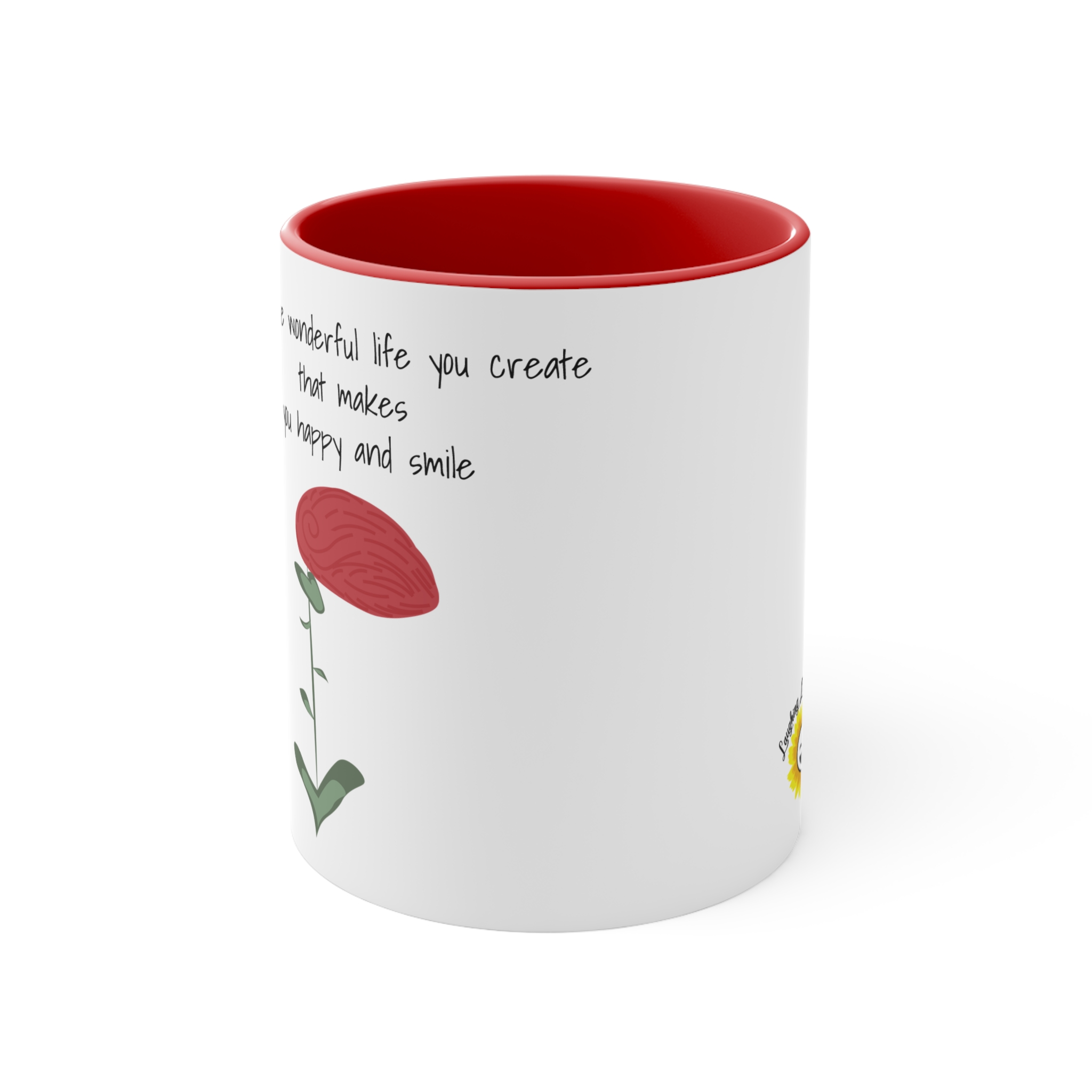 Live the Wonderful Life - Accent Mug